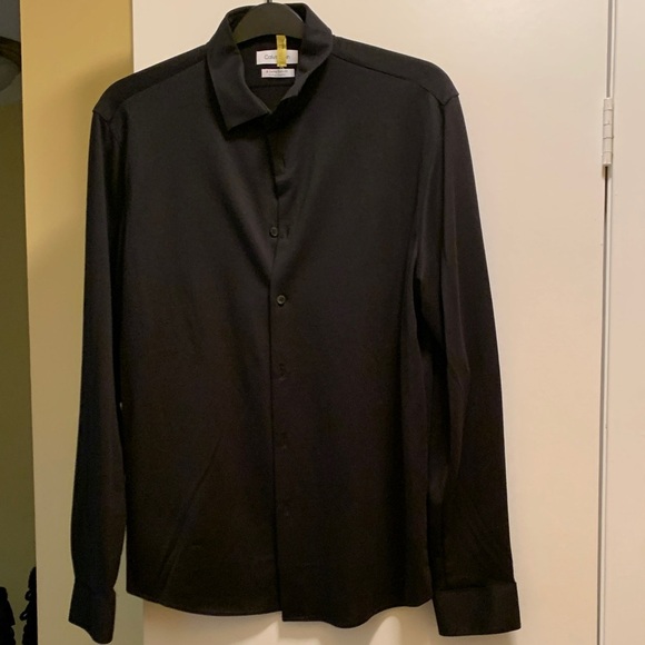 Calvin Klein Other - Calvin Klein Extra Slim Fit Men's Black Dress Shirt